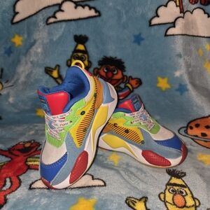 Primary color block puma shoes cocomelon 5c